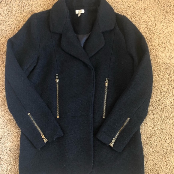 Jackets & Blazers - Navy Coat